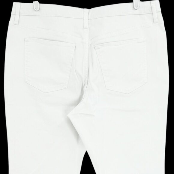 NWT Terra & Sky Womens Straight High Rise Stretch White Denim Jeans Plus Sz 18WP - Picture 4 of 9